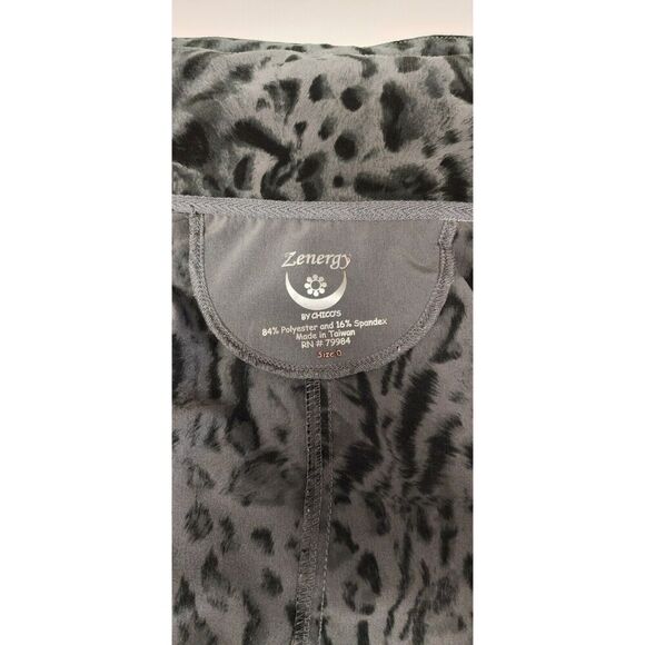Zenergy by Chicos | Animal Print Hooded Jacket Size Chicos 0 / US 4-small - Picture 10 of 10